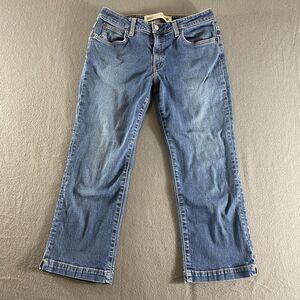 Gap Jeans‎ Womens 8 Regular Blue Bootcut Capri Stretch Mid Rise Preppy Outdoor